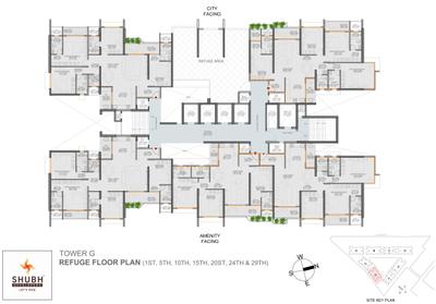 Project Image of 1106.0 - 3220.0 Sq.ft 3 BHK Apartment for buy in Shubh VEDA Tower E F G and Block 8