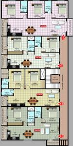 Project Image of 0.0 - 1458.0 Sq.ft 3 BHK Apartment for buy in MS Divine Anand Residency