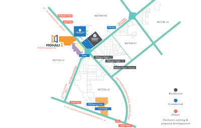 Project Image of 1287 Sq.ft 2 BHK Apartment / Flat for sale in Sector 117 for Rs. 7960000
