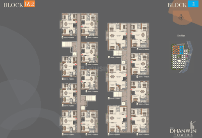 Project Image of 1165.0 - 2355.0 Sq.ft 2 BHK Apartment for buy in Aritha Dhanwin Towers