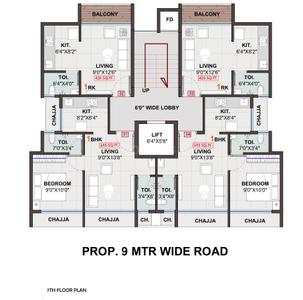 Project Image of 425.0 - 725.0 Sq.ft 1 RK Apartment for buy in J G Laxmi