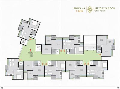 Project Image of 299.56 - 309.79 Sq.ft 1 BHK Apartment for buy in Sahjanand Sanidhya Green