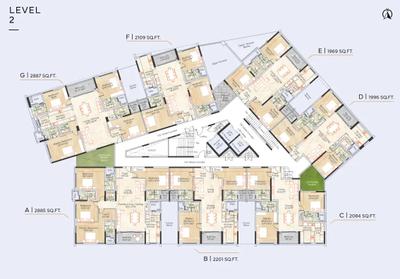 Project Image of 1969.0 - 2887.0 Sq.ft 3 BHK Apartment for buy in Appaswamy Skylon