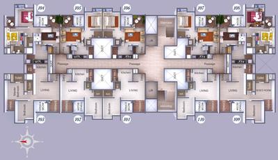 Project Image of 327.76 - 677.0 Sq.ft 1 BHK Apartment for buy in AGN The Mpire Shivneri