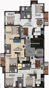 Project Image of 668.0 - 1065.0 Sq.ft 2 BHK Apartment for buy in MP Dior