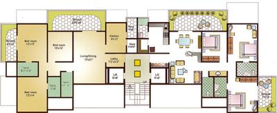 Project Image of 1045.0 - 1635.0 Sq.ft 2 BHK Apartment for buy in Panama SLK Heights