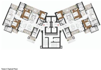 Project Image of 3006.0 - 4488.0 Sq.ft 4 BHK Apartment for buy in Elan The Statement