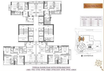 Project Image of 909.0 - 2030.0 Sq.ft 2 BHK Apartment for buy in Sheth Beaumonte