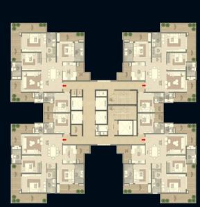Project Image of 1446.0 - 1808.0 Sq.ft 3 BHK Apartment for buy in Hero The Palatial