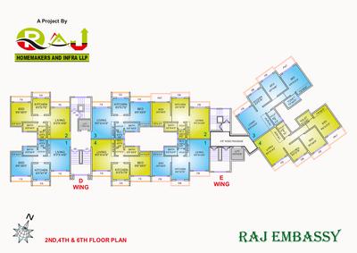 Project Image of 360.59 - 527.43 Sq.ft 1 BHK Apartment for buy in Raj Embassy