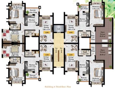 Project Image of 958.0 - 1711.46 Sq.ft 2 BHK Apartment for buy in Pearl Complex