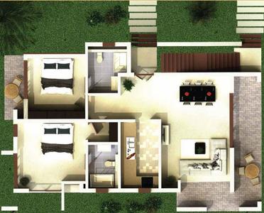 Project Image of 0.0 - 1132.26 Sq.ft 2 BHK Apartment for buy in Vianaar El Tesoro Phase II
