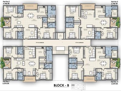 Project Image of 2025.0 - 2740.0 Sq.ft 3 BHK Apartment for buy in Patels Bright View