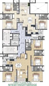Project Image of 1986.0 - 5695.0 Sq.ft 3 BHK Apartment for buy in Nitesh Knightsbridge