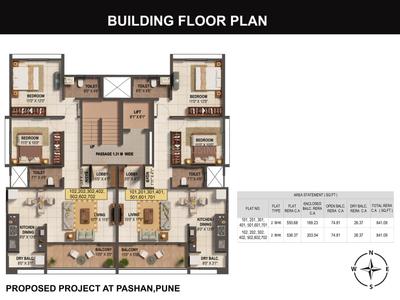Image of 1160 Sq.ft 2 BHK Apartment / Flat for sale in Sai Shriya Ankur, Pashan, Pune for Rs. 8000000