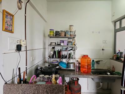 Kitchen Image of 400 Sq.ft 1 BHK Apartment / Flat for sale in Rohan Abhilasha, Wagholi Pune for Rs. 4500000