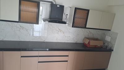 Kitchen Image of 1190 Sq.ft 3.5 BHK Apartment / Flat for rent in Mantra Mirari, Mundhwa Pune for Rs. 55000