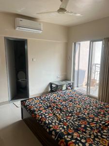 Bedroom Image of 950 Sq.ft 2 BHK Apartment / Flat for rent in Bramha F Residences T5 T6 And T7, Wadgaon Sheri Pune for Rs. 45000