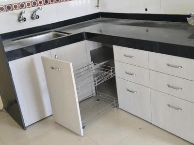 Kitchen Image of 800 Sq.ft 1 BHK Apartment / Flat for rent in Goel Ganga Atharva Ganga, Pashan Pune for Rs. 30000