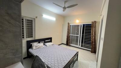 Bedroom Image of 1200 Sq.ft 2 BHK Apartment / Flat for rent in Thanisandra Bengaluru for Rs. 40000