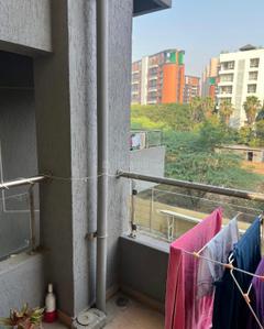 Balcony Image of 640 Sq.ft 1 BHK Duplex for rent in Prithvi Presidio Buiding B Phase 1, Hadapsar Pune for Rs. 28000