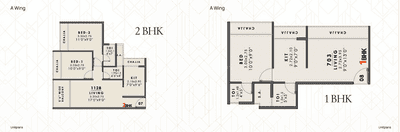 Image of 708 Sq.ft 1 BHK Apartment / Flat for sale in Panvel, Navi Mumbai for Rs. 6500000