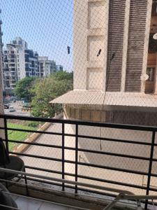 Balcony Image of 700 Sq.ft 1 BHK Apartment / Flat for rent in Shubh Satyam Valley, Vashi Navi Mumbai for Rs. 30000