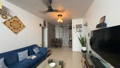Living Room Image of 1715 Sq.ft 3 BHK Apartment / Flat for rent in Kesar Harmony, Kharghar Navi Mumbai for Rs. 100000
