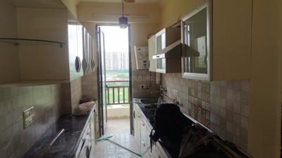 Kitchen Image of 1300 Sq.ft 3 BHK Apartment / Flat for rent in SKB Gold Coast 24, Chipiyana Buzurg Ghaziabad for Rs. 23000