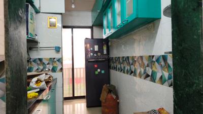 Kitchen Image of 585 Sq.ft 1 BHK Apartment / Flat for rent in DB Ozone, Dahisar East Mumbai for Rs. 25000