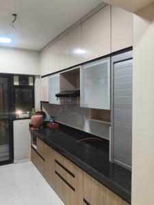 Kitchen Image of 1200 Sq.ft 3 BHK Apartment / Flat for rent in Runwal Gardens, Dombivli East Thane for Rs. 30000