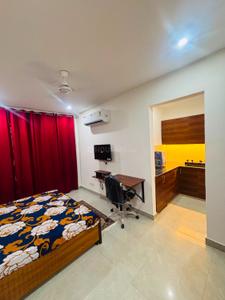 Bedroom Image of 600 Sq.ft 1 RK Builder Floor for rent in Sector 46 Gurgaon for Rs. 18500