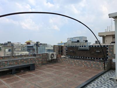 Terrace Image of 750 Sq.ft 1 BHK Builder Floor for rent in Rajouri Garden New Delhi for Rs. 25000
