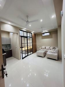 Hall Image of 650 Sq.ft 1 BHK Apartment / Flat for rent in Ramky Towers, Gachibowli Hyderabad for Rs. 12000