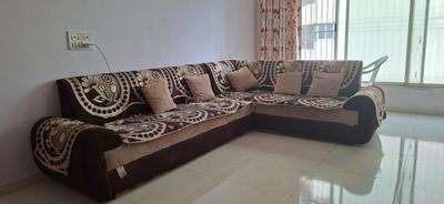 Hall Image of 1320 Sq.ft 2 BHK Apartment / Flat for rent in Pramukh Residency, Chala Vapi for Rs. 18000