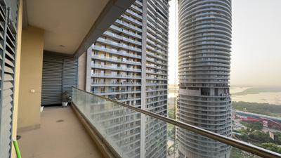 Balcony Image of 1380 Sq.ft 2 BHK Apartment / Flat for rent in Supertech Supernova, Sector 94 Noida for Rs. 65000