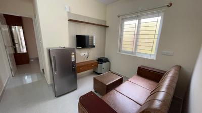 Living Room Image of 701 Sq.ft 1 BHK Apartment / Flat for rent in BTM Layout Bengaluru for Rs. 31899