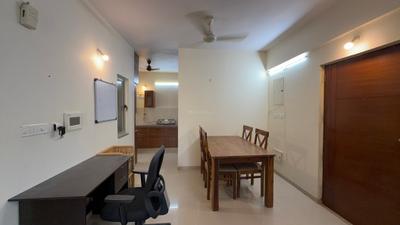 Kitchen Image of 1080 Sq.ft 2 BHK Apartment / Flat for rent in Adani The Meadows, Shantigram Ahmedabad for Rs. 35000