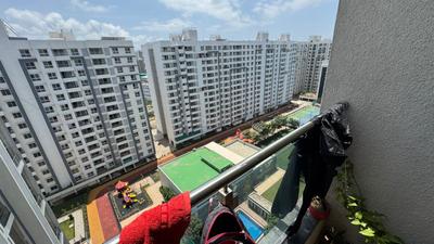 Balcony Image of 1279 Sq.ft 3 BHK Apartment / Flat for rent in Gera World Of Joy, Upper Kharadi Pune for Rs. 50000