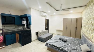 Bedroom Image of 650 Sq.ft 1 BHK Builder Floor for rent in Indra Puri Colony Indore for Rs. 14000