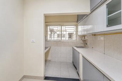 Kitchen Image of 1500 Sq.ft 3 BHK Apartment / Flat for rent in BSCPL Bollineni Silas, K R Puram Bengaluru for Rs. 55000