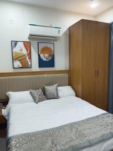 Bedroom Image of 658 Sq.ft 1 BHK Apartment / Flat for rent in Vijay Nagar Indore for Rs. 18000