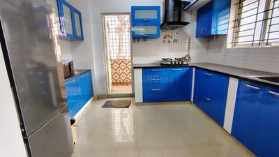Kitchen Image of 1520 Sq.ft 3 BHK Apartment / Flat for rent in Lakvin Sankranti Residency, RR Nagar Bengaluru for Rs. 38000