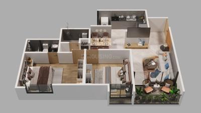 Image of 1155 Sq.ft 2 BHK Apartment / Flat for sale in Panache Aura, Moshi, Pune for Rs. 5800000
