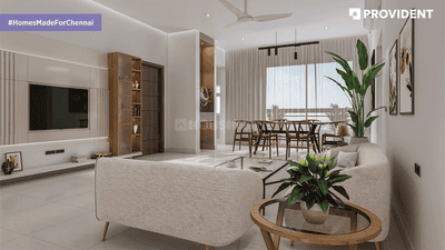 Image of 1309 Sq.ft 3 BHK Apartment / Flat for sale in Provident Bayscape, Kelambakkam, Chennai for Rs. 8300000