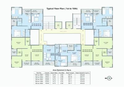 Image of 1040 Sq.ft 3 BHK Apartment / Flat for sale in Moshi, Pune for Rs. 6726326