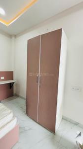 Bedroom Image of 650 Sq.ft 1 BHK Builder Floor for rent in Mahalakshmi Nagar Indore for Rs. 21000