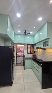 Kitchen Image of 910 Sq.ft 3 BHK Apartment / Flat for sale in Khodiyar Nagar Vadodara for Rs. 5400000