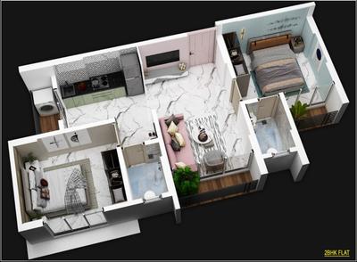 Image of 550 Sq.ft 1 BHK Apartment / Flat for sale in Satghare Viraj Residency, Palghar, Mumbai for Rs. 2250000