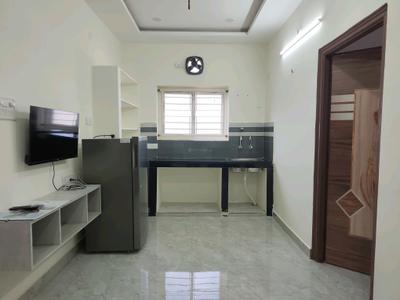 Living Room Image of 450 Sq.ft 1 BHK Apartment / Flat for rent in Kondapur Hyderabad for Rs. 24500